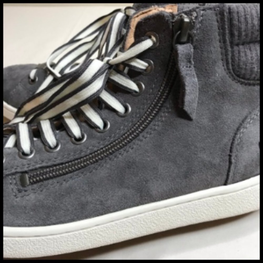 UGG Gray Suede High-Top Sneakers - Picture 12 of 16